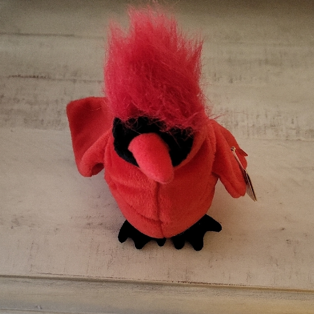 Ty Beanie Baby "Mac The Cardinal" Red Plush Toy
